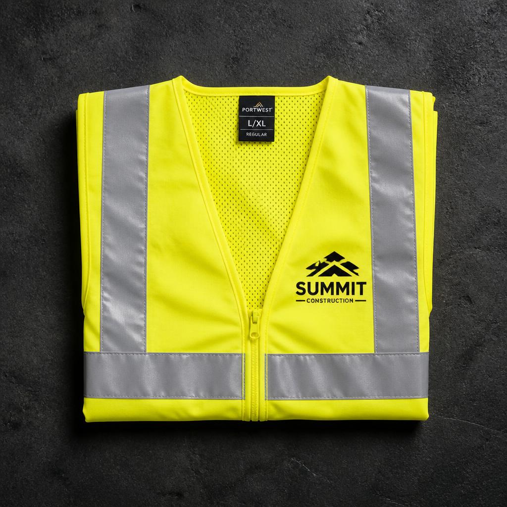 Custom printed hi-vis sample by Clear Print Malta